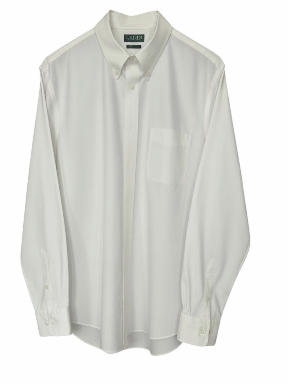Ralph Lauren Crisp White Button-Down Dress Shirt